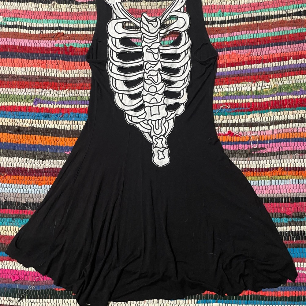 Teenage runaway skeleton dress